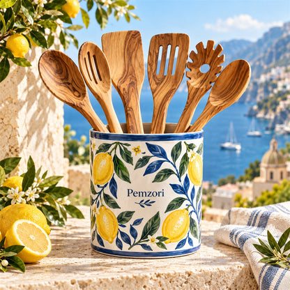 Pemzori Limone Botanical Utensil Crock