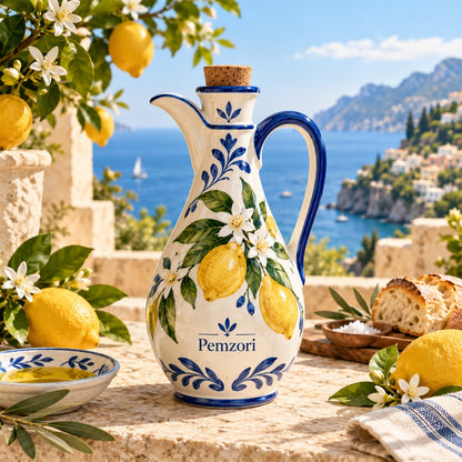 Pemzori Positano Lemon Oil Cruet with Stopper